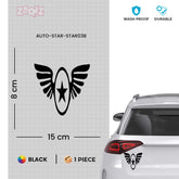 Zaqiz Stickers – Aviation Style Winged Star Emblems